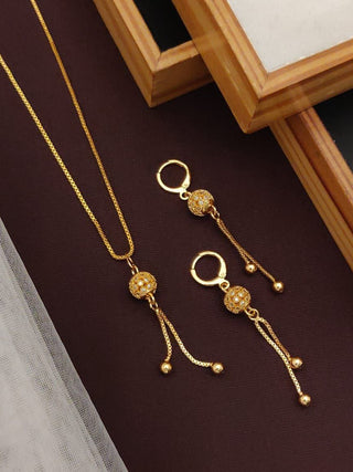 2-3 DAYS DELIVERY! Rose Gold Imported Fancy AD Bol Dokiya And Bali Set, Listing ID: 9340664119578