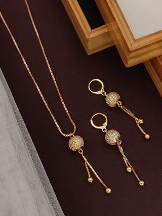 2-3 DAYS DELIVERY! Rose Gold Imported Fancy AD Bol Dokiya And Bali Set, Listing ID: 9340664119578
