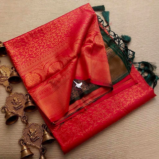 2-3 Days Delivery! Indian Saree for Women Saree Kubera Pattu Soft Silk with Copper Zari Pallu  Party Wear, Listing ID: 8596803715354