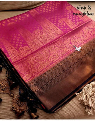 2-3 Days Delivery! Indian Saree for Women Saree Kubera Pattu Soft Silk with Copper Zari Pallu  Party Wear, Listing ID: 8596803715354
