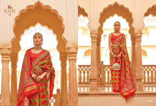 Ethinic Stylish Motif And Zari Weaved Patola Saree: Item Code : ESMZP911386029