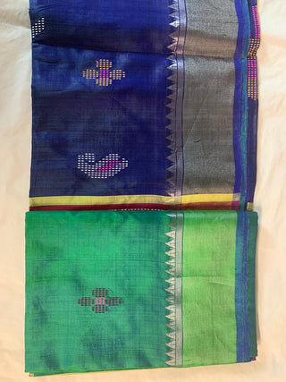 2-3 Days Delivery! BENGAL HANDLOOM PURE BISNUPURI KATAN SILK ZARI BORDER -Item Code : BHBK1