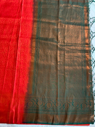 2-3 Days Delivery! Indian Saree for Women Saree Kubera Pattu Soft Silk with Copper Zari Pallu  Party Wear, Listing ID: 8596803715354