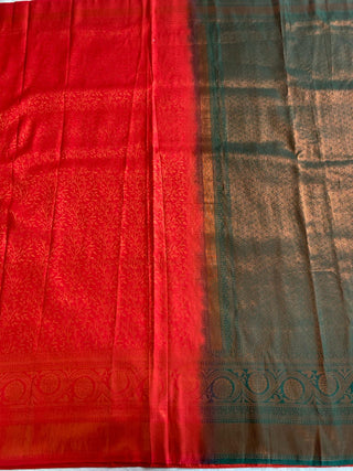 2-3 Days Delivery! Indian Saree for Women Saree Kubera Pattu Soft Silk with Copper Zari Pallu  Party Wear, Listing ID: 8596803715354