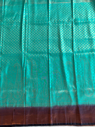 2-3 Days Delivery! Indian Saree for Women Saree Kubera Pattu Soft Silk with Copper Zari Pallu  Party Wear, Listing ID: 8596803715354