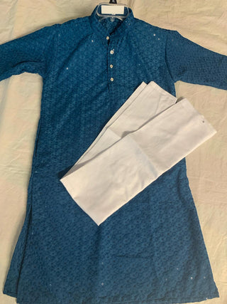 2-3 Days Delivery! Indian Men Kurta Pyjama Ready to Wear Rayon Cotton Party Wear, Listing ID: 8978167169306