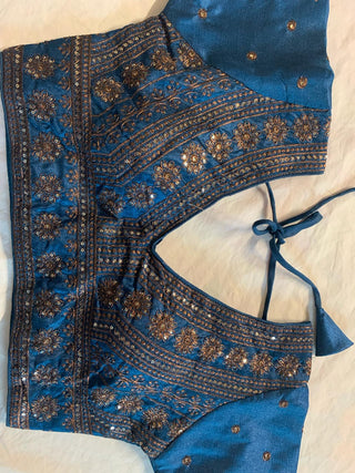 2-3 Days Delivery! Indian Blouses for Sarees Women Ready to Wear Fancy Malai Party Wear  Copper Zari 1 Piece, Listing ID: 9078423322906
