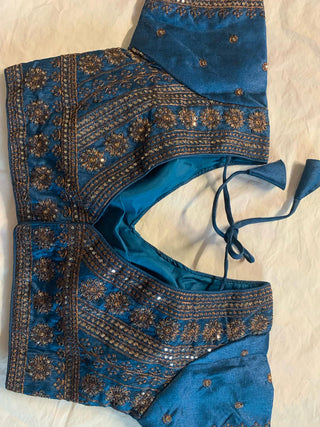 2-3 Days Delivery! Indian Blouses for Sarees Women Ready to Wear Fancy Malai Party Wear  Copper Zari 1 Piece, Listing ID: 9078423322906