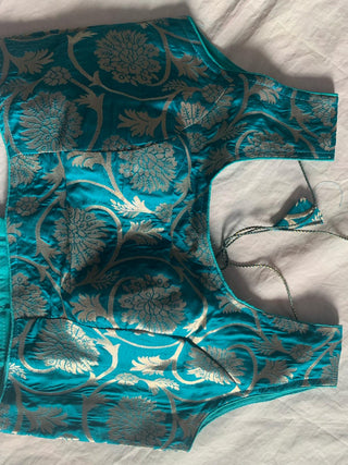 2-3 Days Delivery! Indian Blouses for Sarees Women Ready to Wear Jaal Banarasi SIlk Zari  Party Wear 1 Piece, Listing ID: 9078399926554