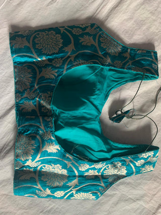 2-3 Days Delivery! Indian Blouses for Sarees Women Ready to Wear Jaal Banarasi SIlk Zari  Party Wear 1 Piece, Listing ID: 9078399926554