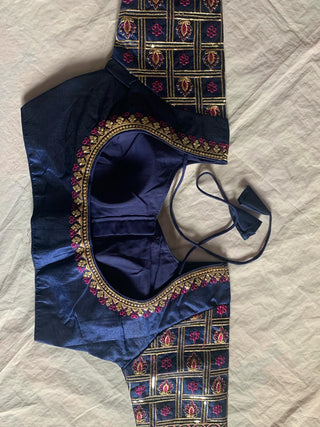 2-3 Days Delivery! Indian Blouses for Sarees Women Ready to Wear Phantom Silk  Embroidery Blouse Fabric Party Wear 1 Piece, Listing ID: 9078327542042
