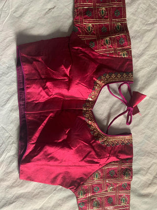2-3 Days Delivery! Indian Blouses for Sarees Women Ready to Wear Phantom Silk  Embroidery Blouse Fabric Party Wear 1 Piece, Listing ID: 9078327542042