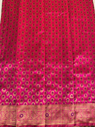 2-3 Days Delivery! Banarasi Silk Premium Fancy Designer Silk Saree Fully Stitched Blouse, Listing ID: 8957760536858