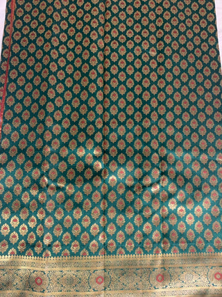2-3 Days Delivery! Banarasi Silk Premium Fancy Designer Silk Saree Fully Stitched Blouse, Listing ID: 8957760536858