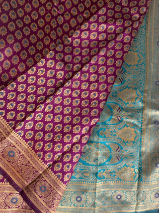 2-3 Days Delivery! Banarasi Silk Premium Fancy Designer Silk Saree Fully Stitched Blouse, Listing ID: 8957760536858