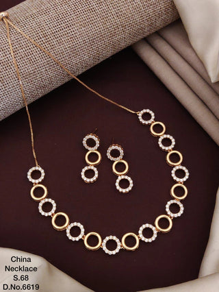 2-3 DAYS DELIVERY! China Necklace Set Silver Rose Gold, Listing ID: 9340732342554