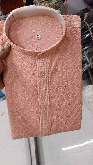 2-3 Days Delivery! Indian Men Kurta Pyjama Ready to Wear Rayon Cotton Party Wear, Listing ID: 9858117435674