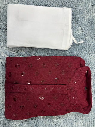 2-3 Days Delivery! Indian Men Kurta Pyjama Ready to Wear Rayon Cotton Party Wear, Listing ID: 9858117435674