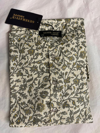 2-3 Days Delivery! Indian Boys Kurta Pyjama Ready to Wear Pure Cotton Party Wear Chikankari Work, Listing ID: 9858414182682