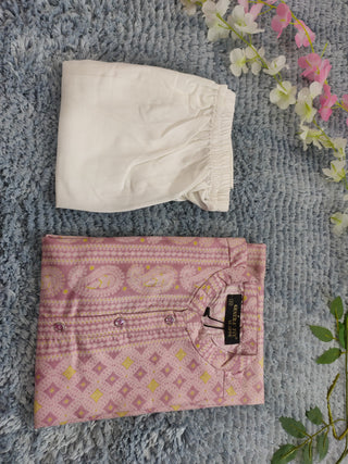 2-3 Days Delivery! Indian Boys Kurta Pyjama Ready to Wear Pure Cotton Party Wear Chikankari Work, Listing ID: 9858414182682