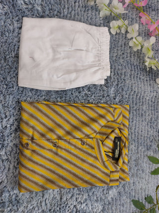 2-3 Days Delivery! Indian Boys Kurta Pyjama Ready to Wear Pure Cotton Party Wear Chikankari Work, Listing ID: 9858414182682