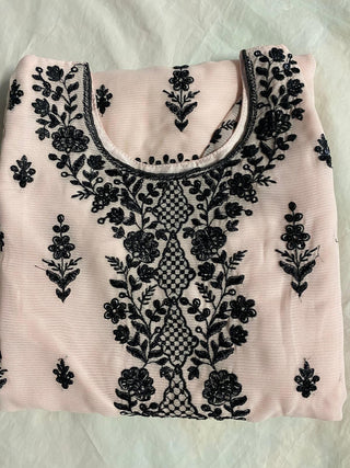 2-4 Days Delivery! 3 Piece Set Girls Ready to Wear Georgette with Embroidery Work, Listing ID: 9864422293786