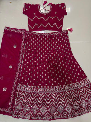 1-4 Days Delivery! Varman Lehenga For Women Ready To Wear Lehenga Choli Dupatta Set Georgette with Embroidery Party Wear Fully Stitched Blouse, Listing ID: 9870786035994