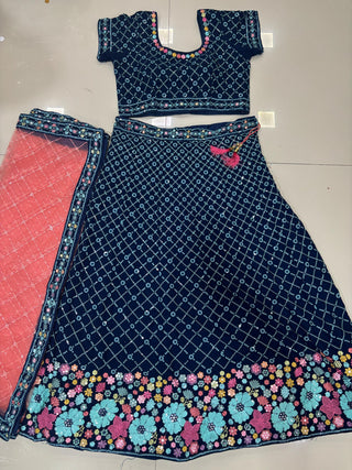 1-4 Days Delivery! Varman Lehenga For Women Ready To Wear Lehenga Choli Dupatta Set Georgette with Embroidery Party Wear Fully Stitched Blouse, Listing ID: 9870778335514