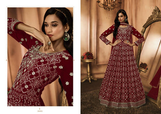 1-4 Days Delivery! Georgette Long Gown with Dupatta and Sequence Embroidery Thread work, Listing ID: 9904187277594