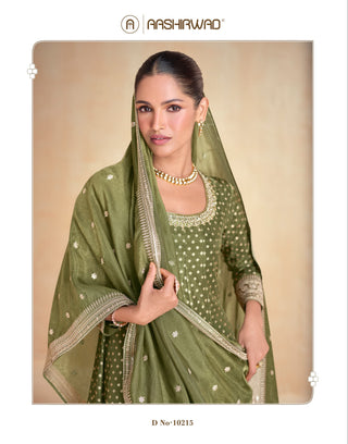 aashirwad-heavy-premium-viscose-banaras-simar-jacquard-long-gown-dupatta-with-embroidery-sequence-khatli-work-color-green-3