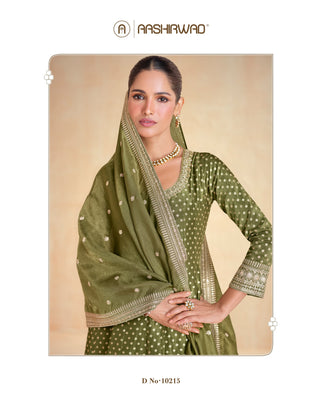 aashirwad-heavy-premium-viscose-banaras-simar-jacquard-long-gown-dupatta-with-embroidery-sequence-khatli-work-color-green-4