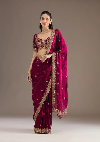 amiira-frendy-satin-silk-sarees-sequins-with-zari-dori-embroidery-work-color-maroon-4