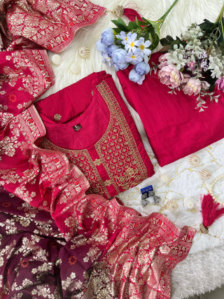 banana-silk-anarkali-flared-kurti-pant-dupatta-with-golden-zari-work-color-magenta-10
