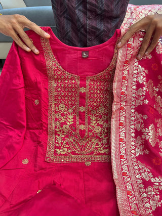 banana-silk-anarkali-flared-kurti-pant-dupatta-with-golden-zari-work-color-magenta-11