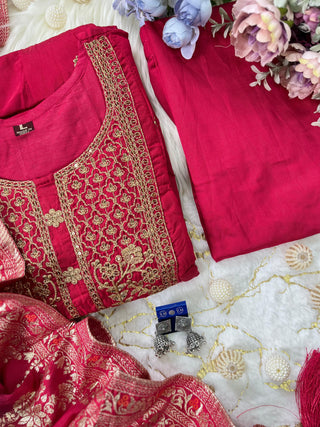 banana-silk-anarkali-flared-kurti-pant-dupatta-with-golden-zari-work-color-magenta-7