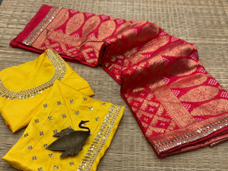 banarasi-bandhani-saree-with-zari-embroidery-work-red-1