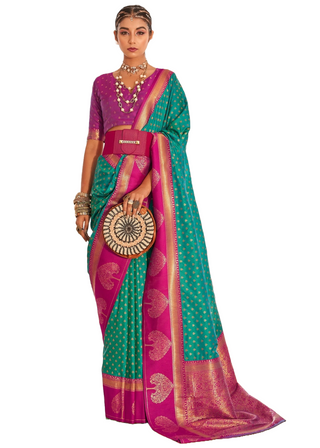 banarasi-vrishabha-silk-saree-with-zari-weaving-work-light-green