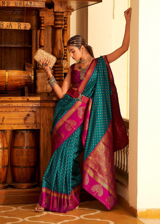 banarasi-vrishabha-silk-saree-with-zari-weaving-work-turquoise-2