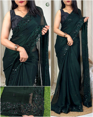 blooming-chiffon-saree-with-black-sequin-with-tone-to-tone-thread-work-color-green-2