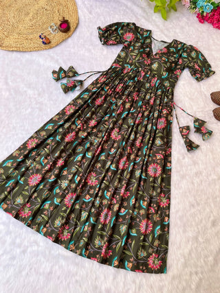 bsy-soft-muslin-aliya-cut-kurti-with-fancy-puff-sleeve-green-1