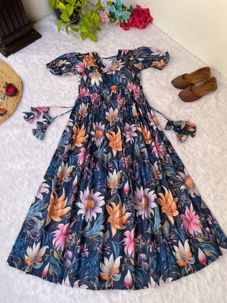 bsy-soft-muslin-aliya-cut-kurti-with-fancy-puff-sleeve-navy-1