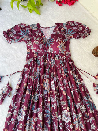 bsy-soft-muslin-aliya-cut-kurti-with-fancy-puff-sleeve-purple-3