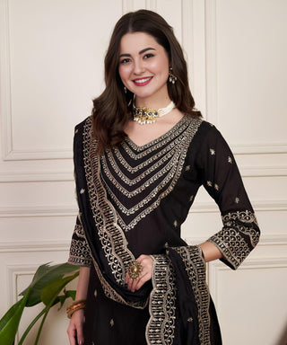 chanderi-silk-kurti-pant-dupatta-with-sequence-embroidery-work-color-black-3