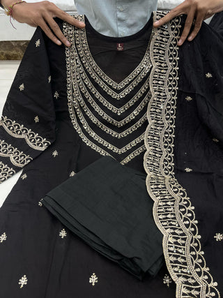 chanderi-silk-kurti-pant-dupatta-with-sequence-embroidery-work-color-black-5