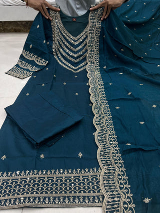 chanderi-silk-kurti-pant-dupatta-with-sequence-embroidery-work-color-blue-4