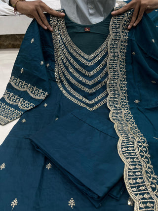 chanderi-silk-kurti-pant-dupatta-with-sequence-embroidery-work-color-blue-5