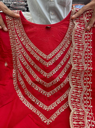 chanderi-silk-kurti-pant-dupatta-with-sequence-embroidery-work-color-red-6