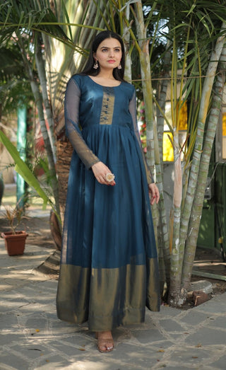 chiffon-gown-with-golden-zari-patta-work-rama-2