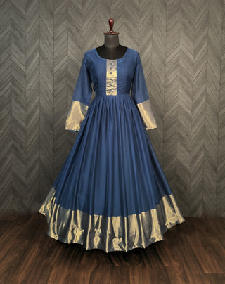 chiffon-gown-with-golden-zari-patta-work-rama-3