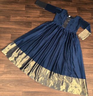 chiffon-gown-with-golden-zari-patta-work-rama-4